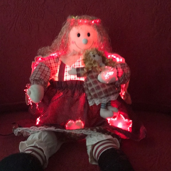 FIBER OPTIC LIGHTED CHRISTMAS ANGEL π DOLLπππ» - Picture 3 of 6
